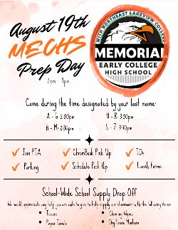 Prep Day Flyer